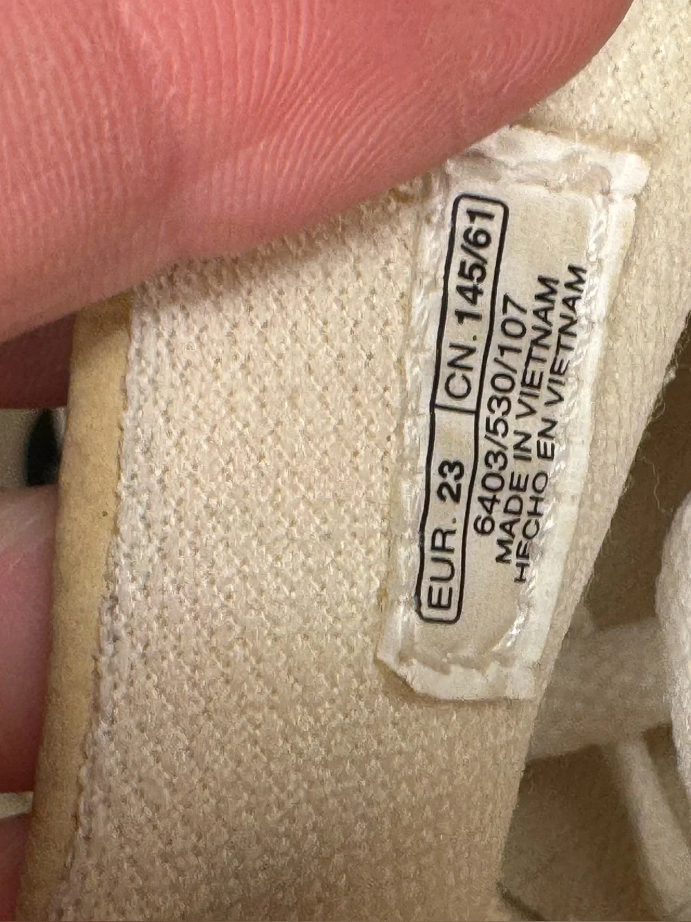 Kids Sz 7 Eur 23 Zara Monochrome Beige Textured Low-top W/ Zipper Sneaker Shoe